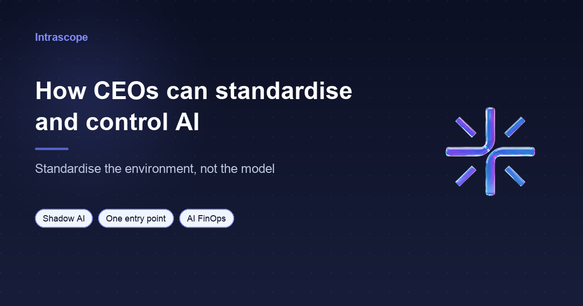 How CEOs Can Standardise and Control AI Across the Company Without Slowing Teams Down