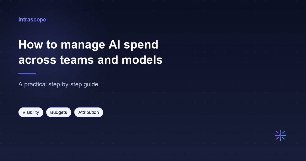 How to Manage AI Spend Across Teams and Models: A Step-by-Step Guide